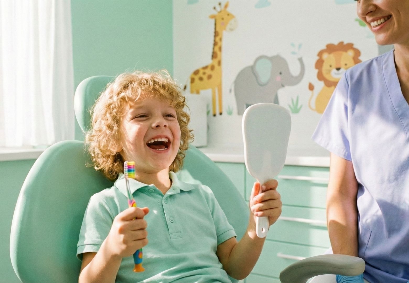 Copil la dentist Duo Dent